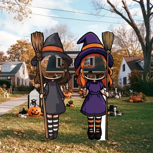 2D Plane 2pcs set of large Halloween garden decoration ornaments