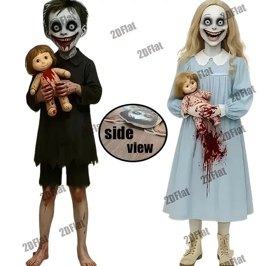 2D Flat Set of 2pcs Halloween Yard Decoration Floor Insert