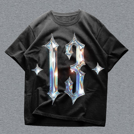 Camiseta informal de manga corta con estampado digital