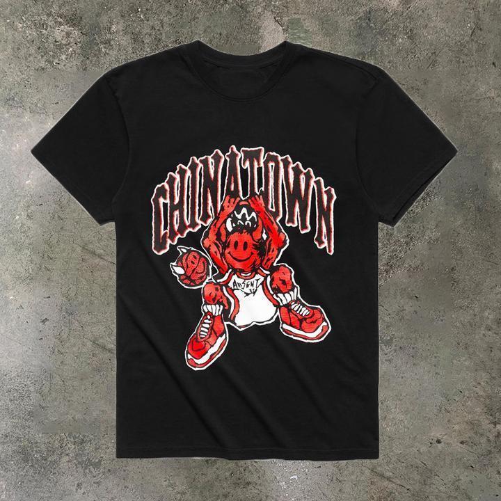 Personalized basketball print short sleeve