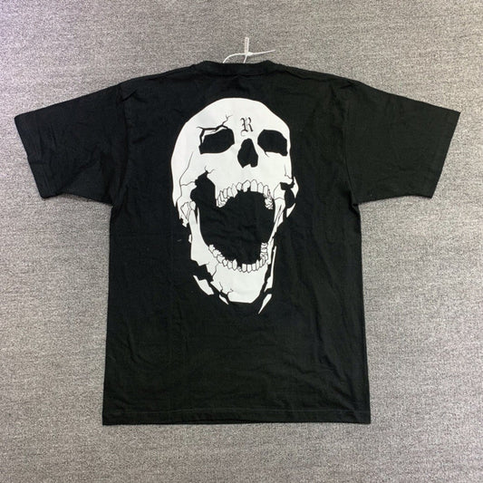 Camiseta de manga corta con estampado de calavera de moda