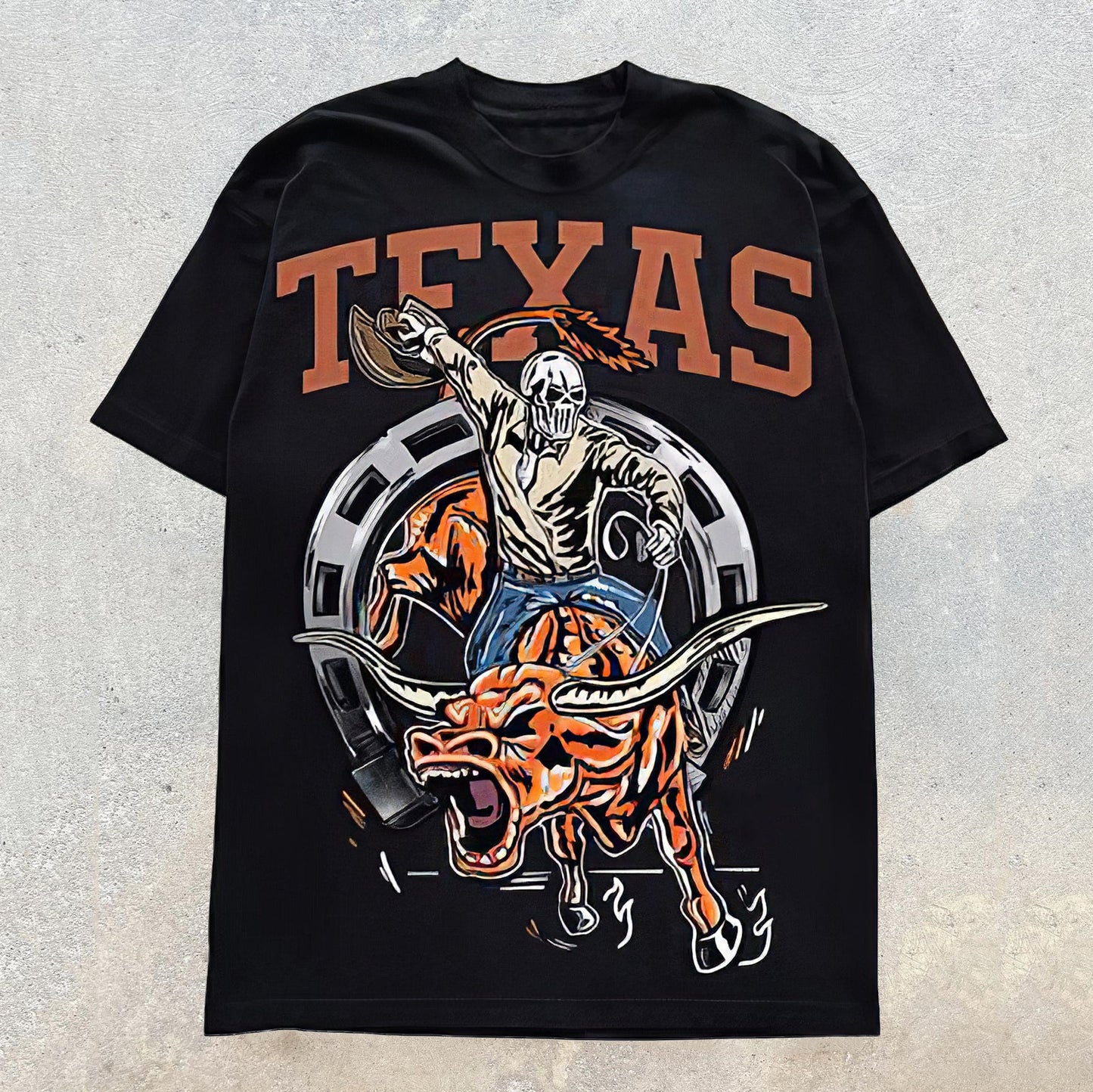 Camiseta de manga corta con estampado de Texas