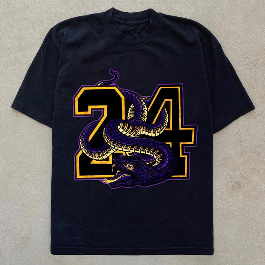 Camiseta holgada con estampado digital de estilo callejero