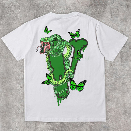 Camiseta de manga corta de estilo hip hop callejero