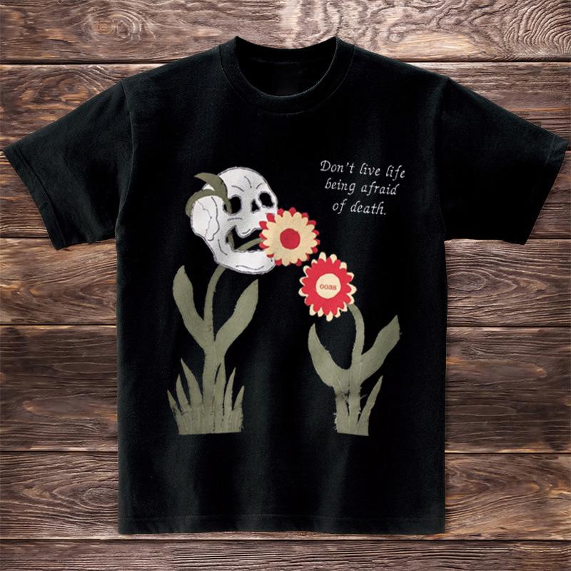 Camiseta de manga corta con estampado callejero personalizado
