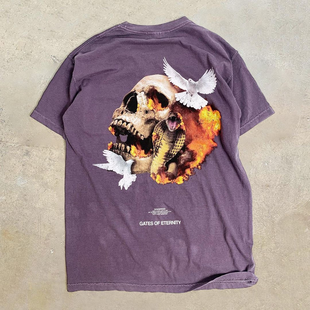 Camiseta personalizada con estampado de calavera